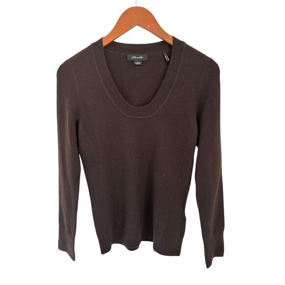 Christopher Fischer 100 Cashmere Sweater Crewneck Brown Size Small - Picture 1 of 7
